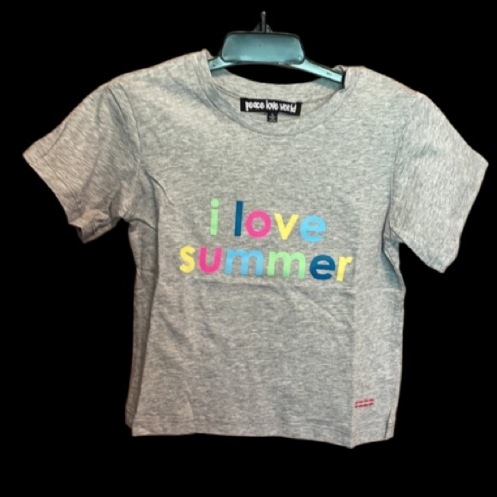 Peace Love World Sz 6 Tee